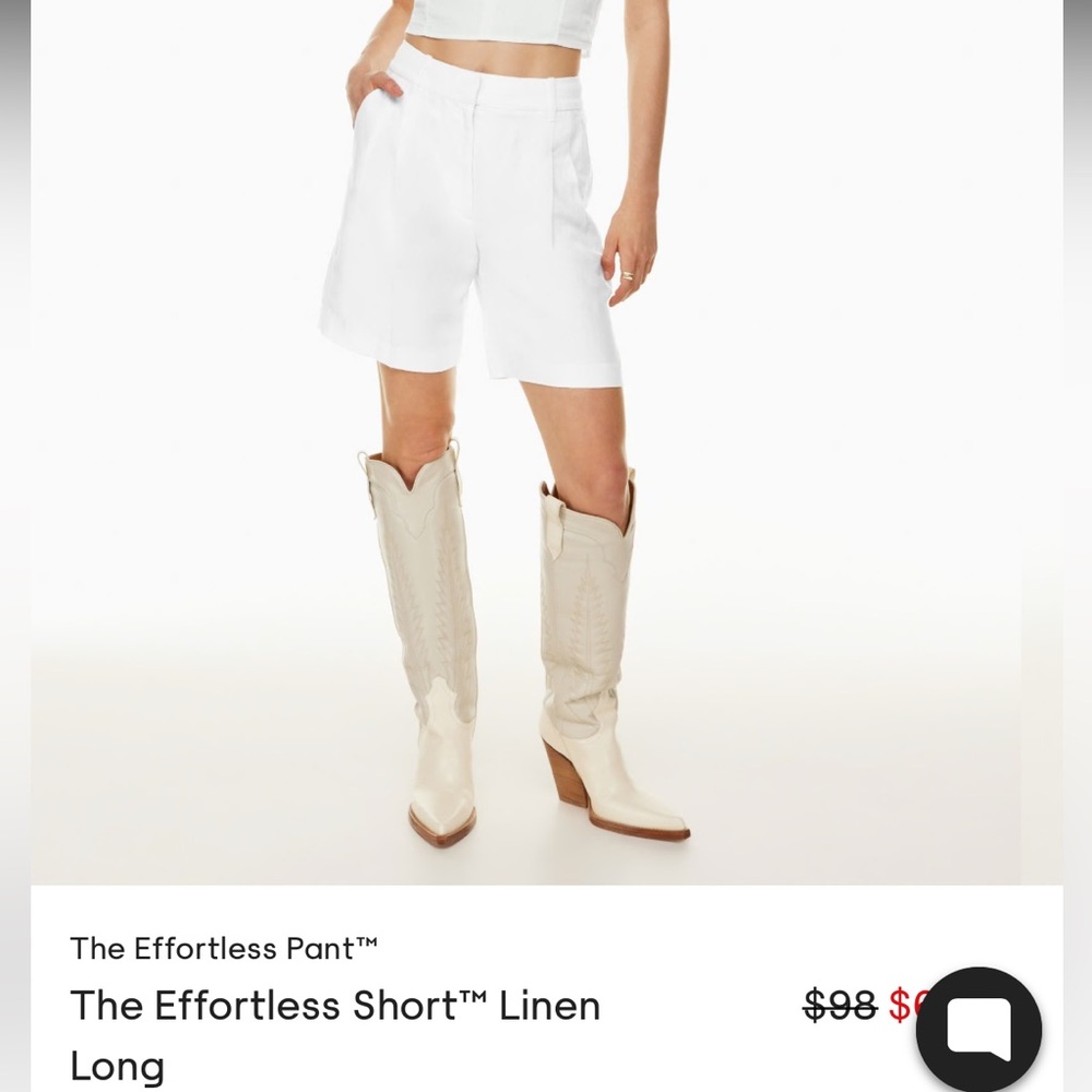 the effortless short linen long size 4